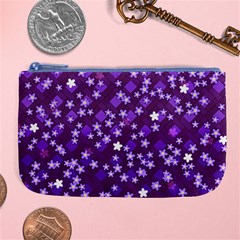 Textile Cross Pattern Square Large Coin Purse by Pakrebo