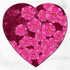 Cherry Blossoms Floral Design Jigsaw Puzzle (heart) by Pakrebo