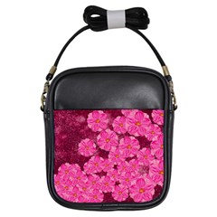 Cherry Blossoms Floral Design Girls Sling Bag by Pakrebo