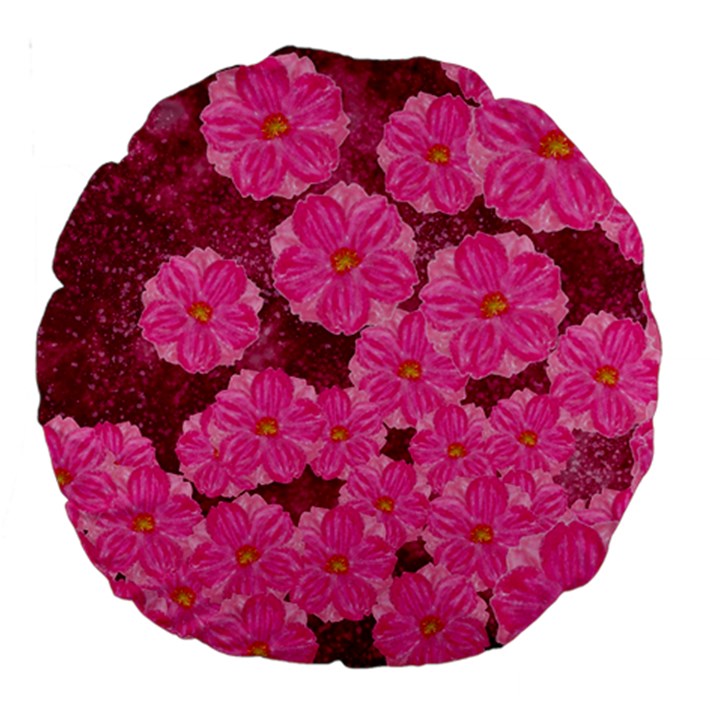 Cherry Blossoms Floral Design Large 18  Premium Round Cushions