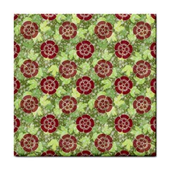 Seamless Pattern Leaf The Pentagon Tile Coasters by Pakrebo