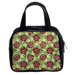 Seamless Pattern Leaf The Pentagon Classic Handbag (two Sides) by Pakrebo