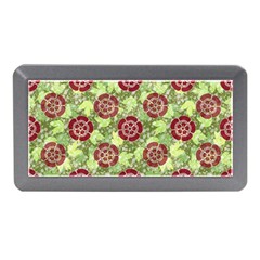 Seamless Pattern Leaf The Pentagon Memory Card Reader (mini) by Pakrebo