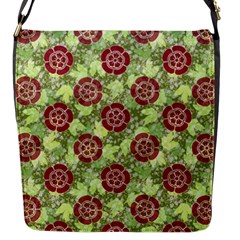 Seamless Pattern Leaf The Pentagon Flap Closure Messenger Bag (s) by Pakrebo