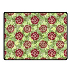 Seamless Pattern Leaf The Pentagon Double Sided Fleece Blanket (small)  by Pakrebo