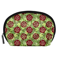 Seamless Pattern Leaf The Pentagon Accessory Pouch (large)