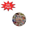 Wallpaper Background Stamps 1  Mini Magnets (100 pack)  Front