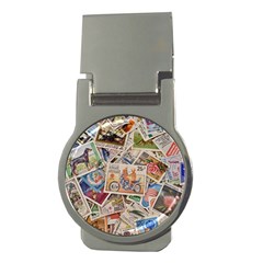 Wallpaper Background Stamps Money Clips (round)  by Pakrebo