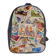 Wallpaper Background Stamps School Bag (xl) by Pakrebo