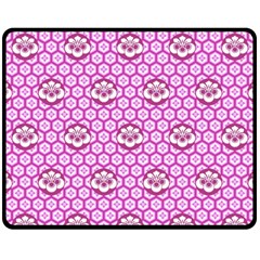 Paulownia Flowers Japanese Style Fleece Blanket (medium)  by Pakrebo