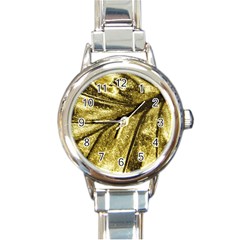 Backdrop Background Blank Color Round Italian Charm Watch by Pakrebo