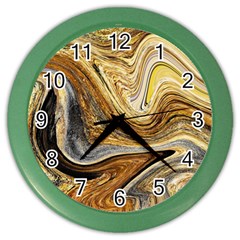 Abstract Acrylic Art Artwork Color Wall Clock by Pakrebo