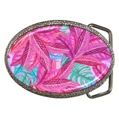 Leaves Tropical Reason Stamping Belt Buckles by Pakrebo