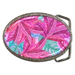 Leaves Tropical Reason Stamping Belt Buckles Front