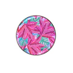 Leaves Tropical Reason Stamping Hat Clip Ball Marker (4 Pack) by Pakrebo