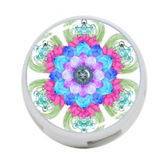 Lotus Flower Bird Metatron s Cube 4-port Usb Hub (one Side) by Pakrebo