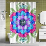 Lotus Flower Bird Metatron s Cube Shower Curtain 48  x 72  (Small)  Curtain(48  X 72 ) - 42.18 x64.8  Curtain(48  X 72 )