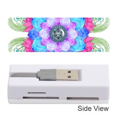 Lotus Flower Bird Metatron s Cube Memory Card Reader (stick) by Pakrebo