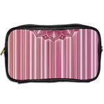 Cranberry Striped Mandala - Toiletries Bag (Two Sides) Back