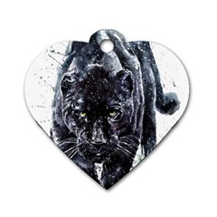 Panther Dog Tag Heart (two Sides) by kot737