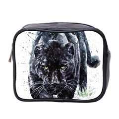 Panther Mini Toiletries Bag (two Sides) by kot737