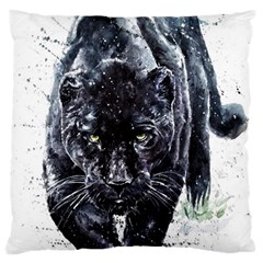 Panther Large Cushion Case (two Sides) by kot737