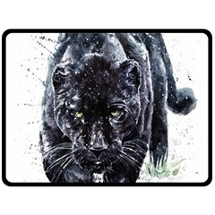 Panther Double Sided Fleece Blanket (large) 