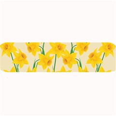 Yellow Daffodils Pattern Large Bar Mats by Valentinaart