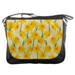 Yellow Daffodils Pattern Messenger Bag Front