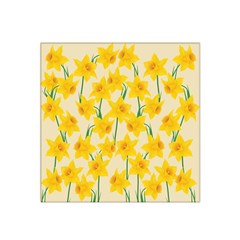 Yellow Daffodils Pattern Satin Bandana Scarf by Valentinaart