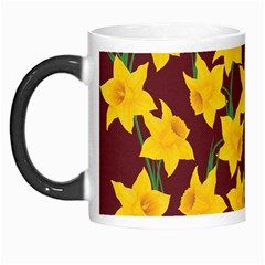 Yellow Daffodils Pattern Morph Mugs by Valentinaart