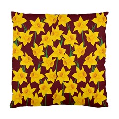 Yellow Daffodils Pattern Standard Cushion Case (two Sides) by Valentinaart