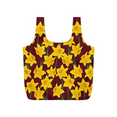 Yellow Daffodils Pattern Full Print Recycle Bag (s) by Valentinaart