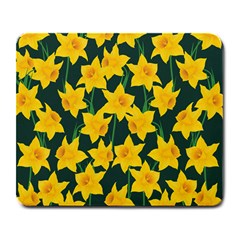 Yellow Daffodils Pattern Large Mousepads