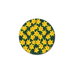 Yellow Daffodils Pattern Golf Ball Marker (10 Pack) by Valentinaart