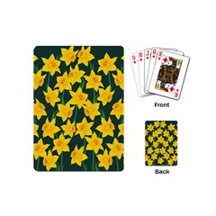 Yellow Daffodils Pattern Playing Cards (mini)