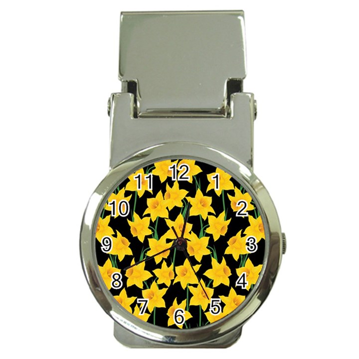 Yellow Daffodils Pattern Money Clip Watches