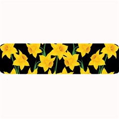 Yellow Daffodils Pattern Large Bar Mats by Valentinaart