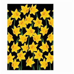 Yellow Daffodils Pattern Small Garden Flag (two Sides) by Valentinaart