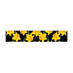 Yellow Daffodils Pattern Flano Scarf (mini) by Valentinaart