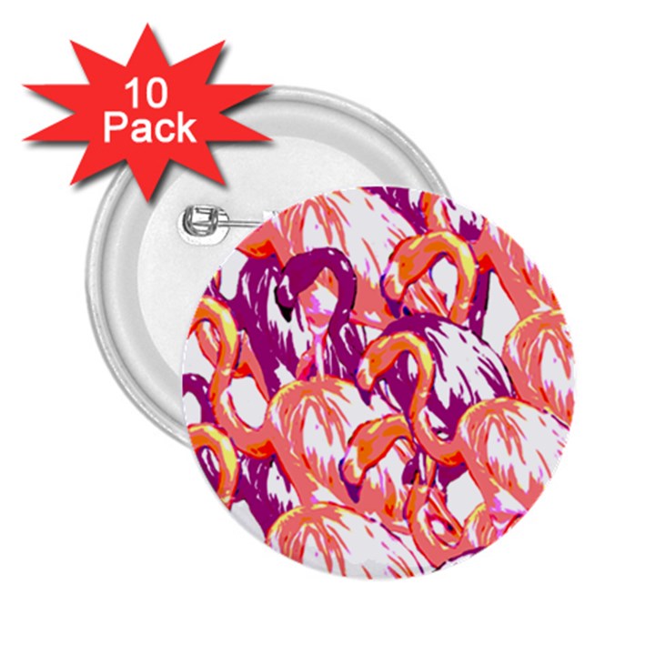 Flamingos 2.25  Buttons (10 pack) 