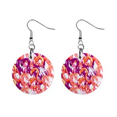 Flamingos Mini Button Earrings by StarvingArtisan