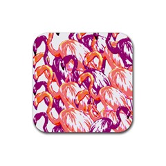 Flamingos Rubber Coaster (square) 