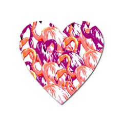 Flamingos Heart Magnet by StarvingArtisan