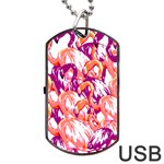 Flamingos Dog Tag USB Flash (One Side) Front