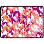 Flamingos Double Sided Fleece Blanket (Large)  80 x60  Blanket Front