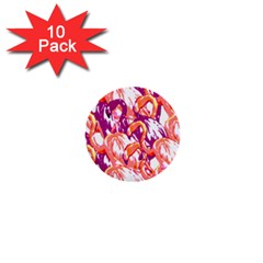 Flamingos 1  Mini Buttons (10 Pack)  by StarvingArtisan