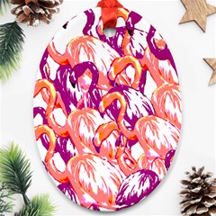 Flamingos Ornament (oval)