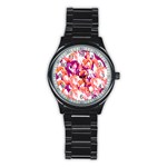 Flamingos Stainless Steel Round Watch Front