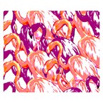 Flamingos Double Sided Flano Blanket (Small)  50 x40  Blanket Back